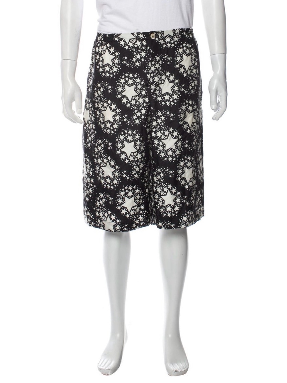 BNWT GUCCI SILK DESIGN PRINT SHORTS/BERMUDAS IT52 US36 MENS XL, Retal $985.00